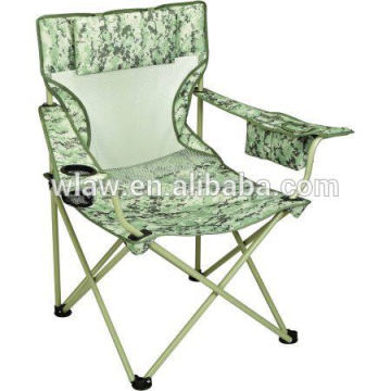 Picknick-Tailgating-Stuhl mit Kühler und Trinkhalm und Kissen